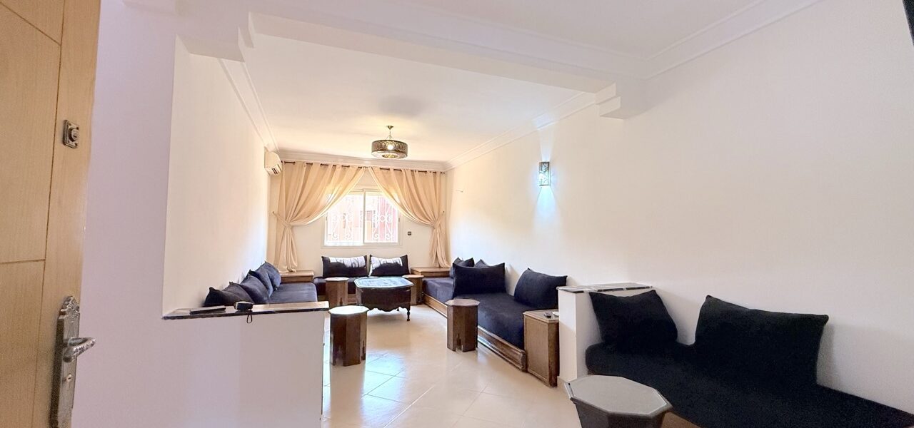 Grand salon – appartement 90 m² à vendre Azzouzia Marrakech