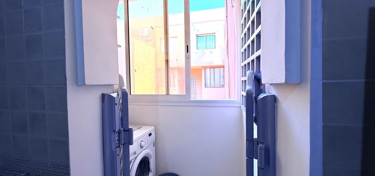 Balcon buanderie de la cuisine – appartement Azzouzia Marrakech