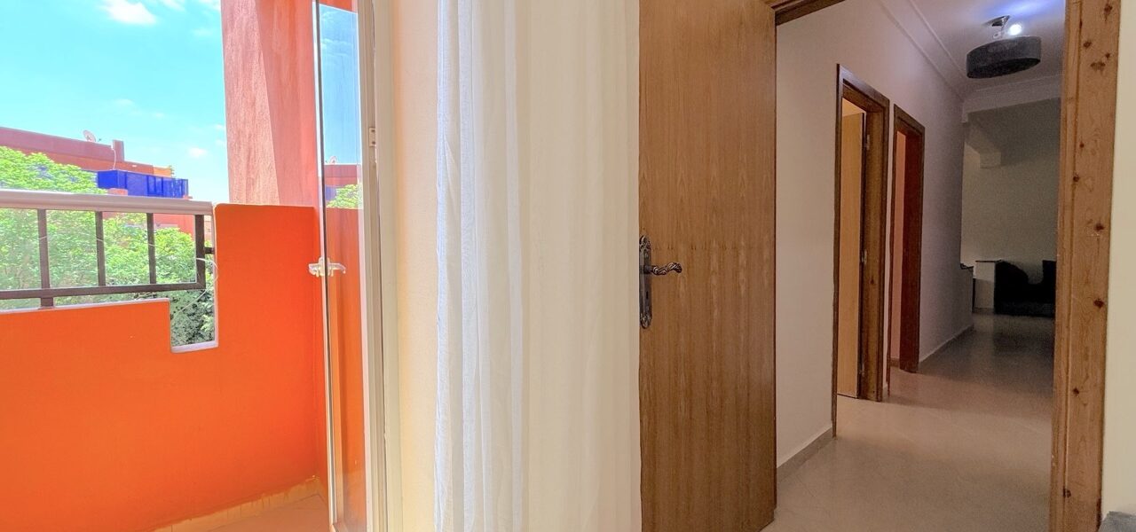 Vue depuis le balcon – appartement 90 m² Azzouzia Marrakech