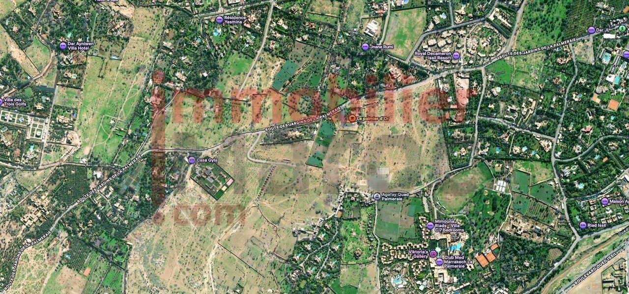 Terrain 1 hectare à vendre – Route du Barrage, Marrakech – Vue Atlas, titre foncier