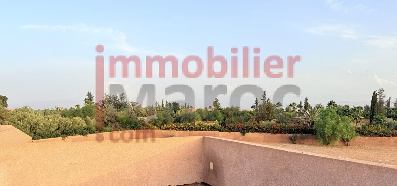 Villa semi-finie 750 m² sur 14 000 m² – Route du Barrage Marrakech – VNA définitive, vue Atlas