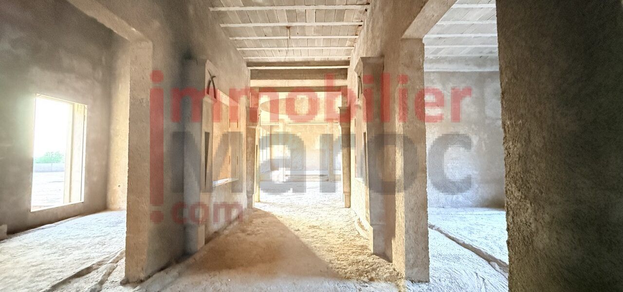 Villa semi-finie 750 m² sur 14 000 m² – Route du Barrage Marrakech – VNA définitive, vue Atlas