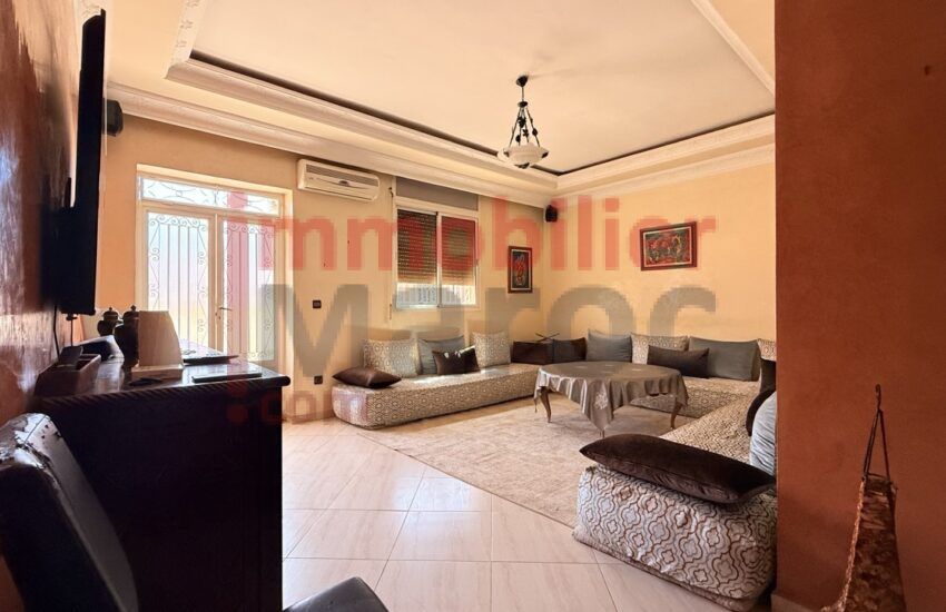 Villa traditionnelle marocaine meublée à louer à Marrakech, près de M Avenue