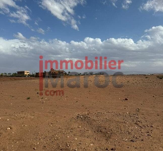 Terrain 1 hectare à vendre – Route du Barrage, Marrakech – Vue Atlas, titre foncier
