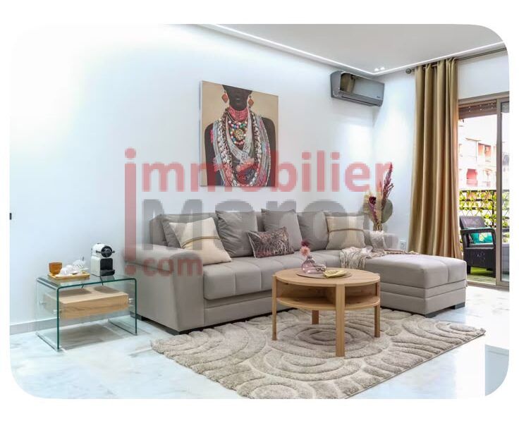 Appartement meublé 50 m² à vendre – Guéliz, secteur Église – Idéal investissement Airbnb
