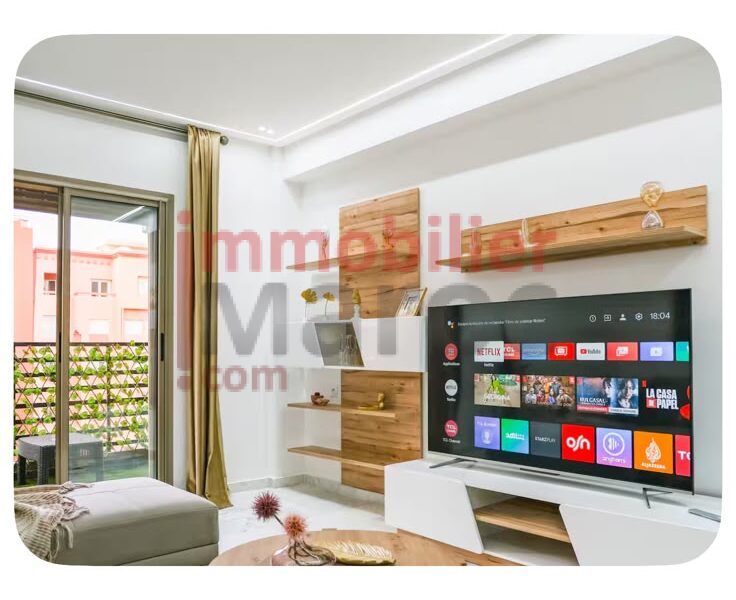 Appartement meublé 50 m² à vendre – Guéliz, secteur Église – Idéal investissement Airbnb