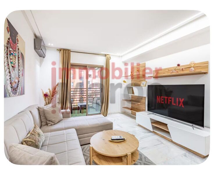 Appartement meublé 50 m² à vendre – Guéliz, secteur Église – Idéal investissement Airbnb