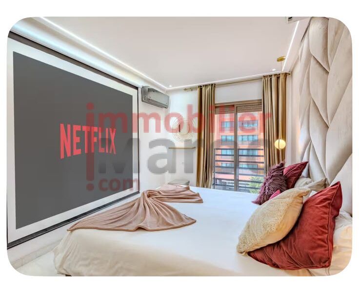 Appartement meublé 50 m² à vendre – Guéliz, secteur Église – Idéal investissement Airbnb