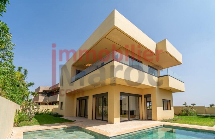 Villa neuve à vendre à Amelkis, Marrakech – golf et vue Atlas