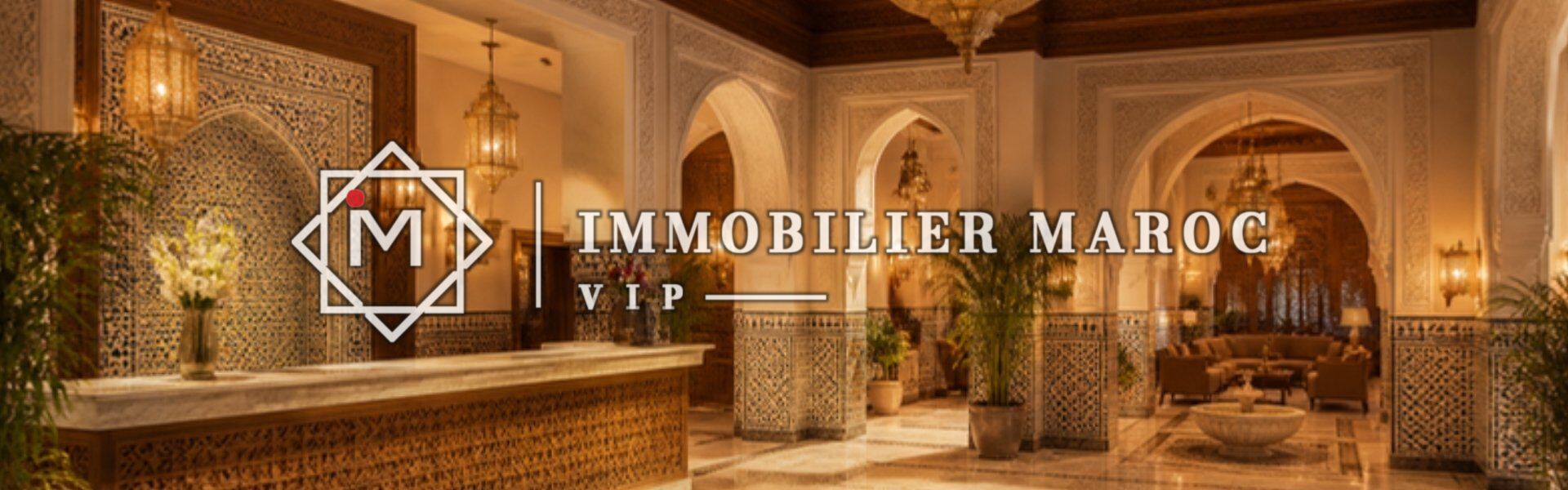 Projet d'hôtel à vendre à Marrakech, extension de la Palmeraie – hall d'accueil, image 3D d'illustration