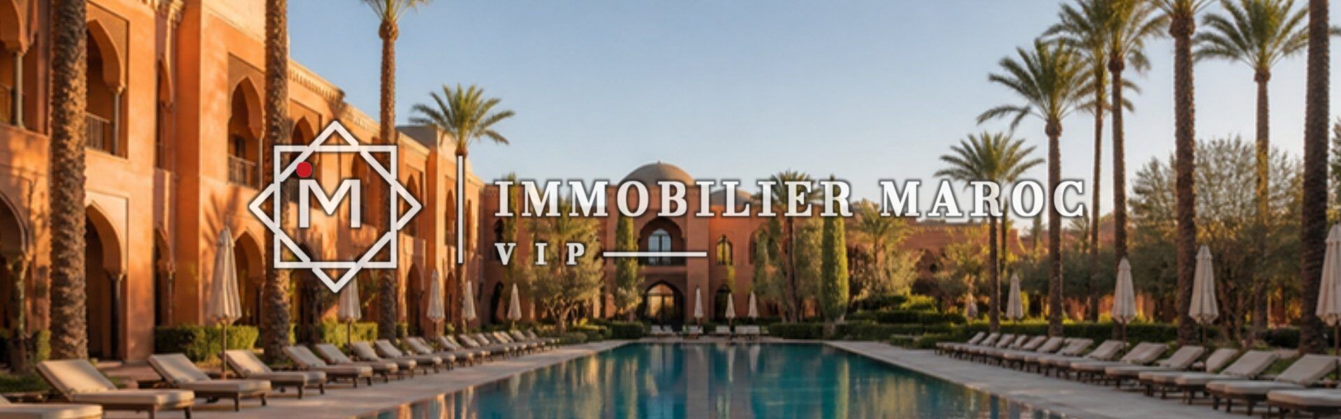 Projet d'hôtel à vendre à Marrakech, extension de la Palmeraie – piscine du resort, image 3D d'illustration