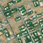 Vue satellite des deux terrains de 2 400 m² à vendre avenue Mohammed VI, Agdal, Marrakech