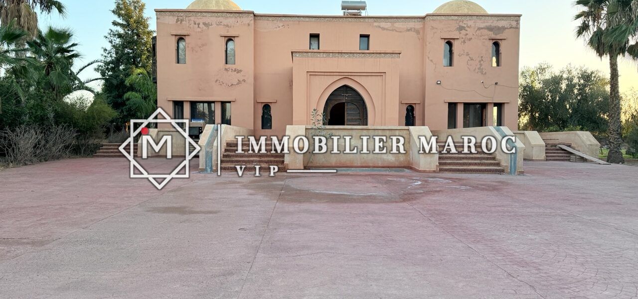 Entrée du riad 1 – maison d'hôtes à vendre à la Palmeraie de Marrakech