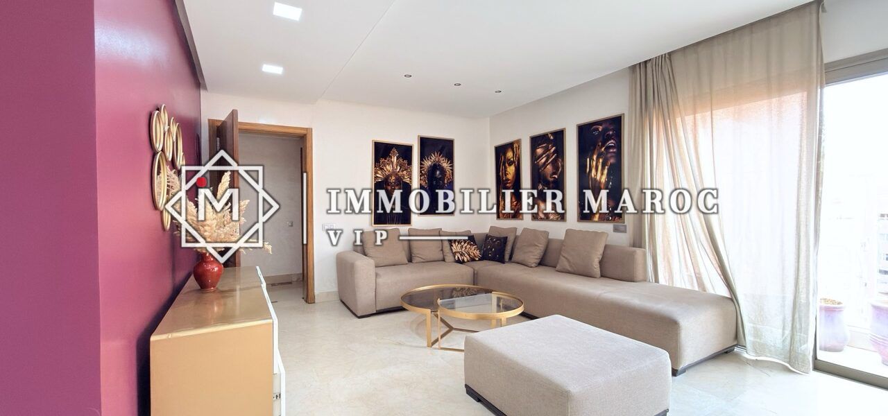 Appartement Meublé à Vendre Guéliz Centre, Marrakech – Près de Carré Eden, Résidence Sécurisée