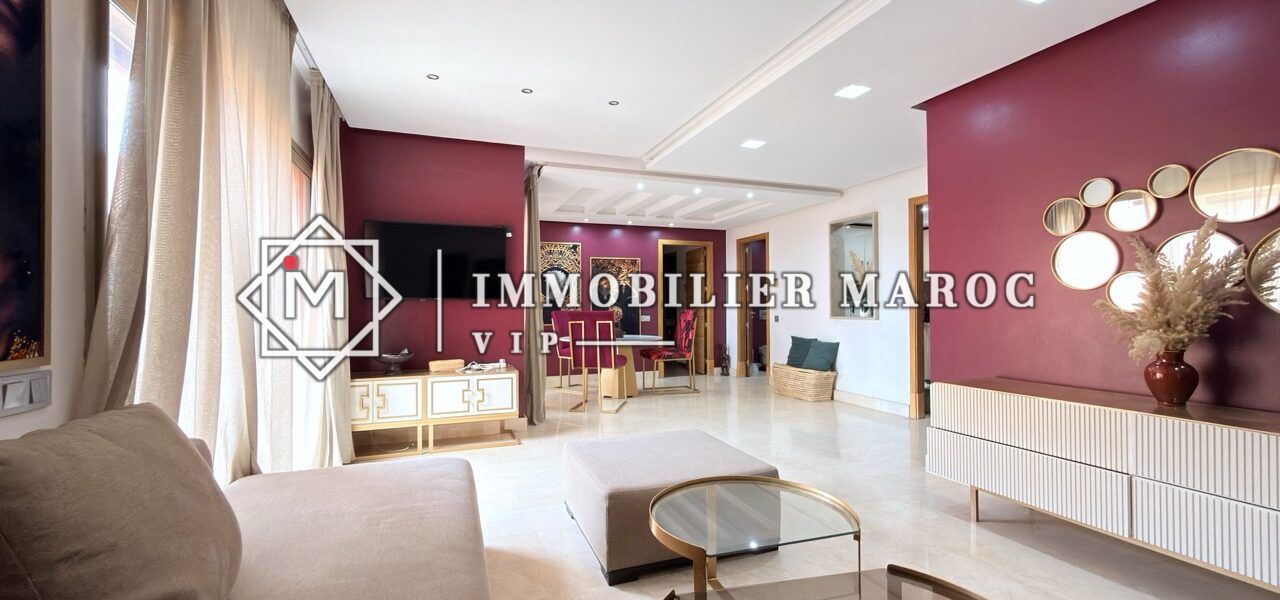 Appartement Meublé à Vendre Guéliz Centre, Marrakech – Près de Carré Eden, Résidence Sécurisée