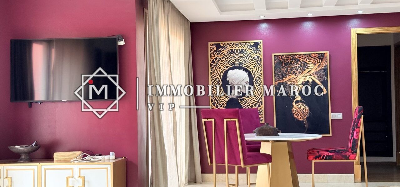 Appartement Meublé à Vendre Guéliz Centre, Marrakech – Près de Carré Eden, Résidence Sécurisée