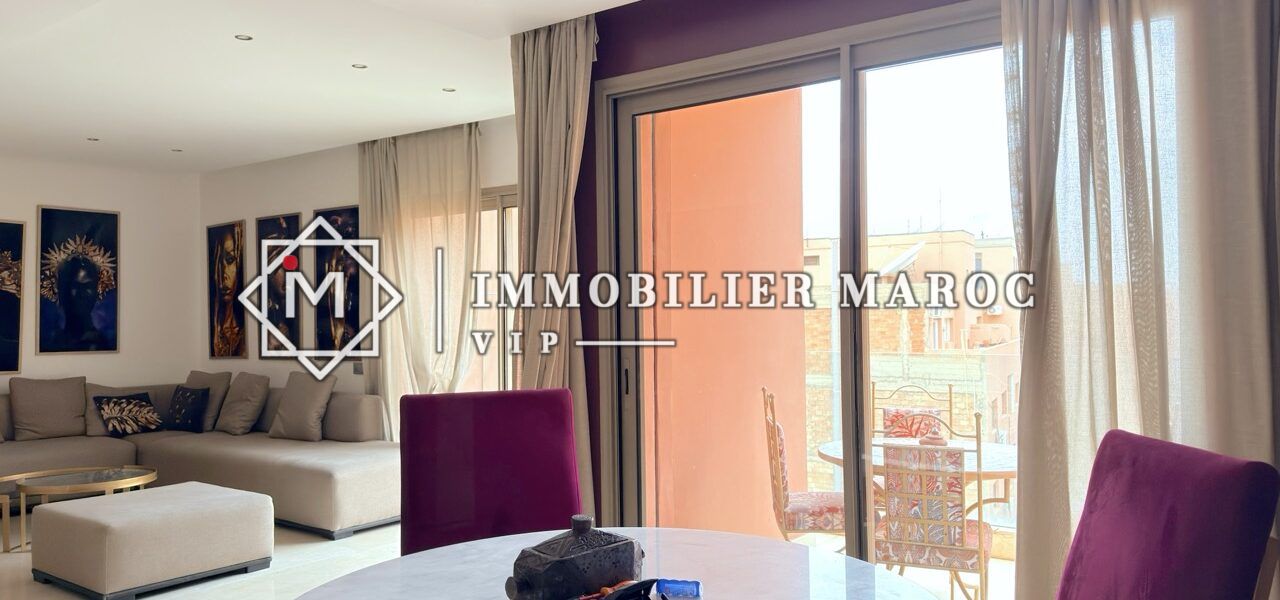 Appartement Meublé à Vendre Guéliz Centre, Marrakech – Près de Carré Eden, Résidence Sécurisée