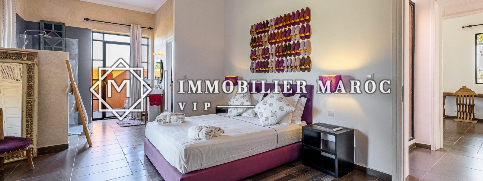 Suite avec climatisation réversible, villa à vendre route d'Amizmiz, Marrakech