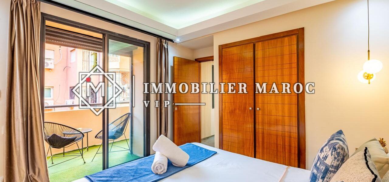 Appartement Meublé 50 m² à Vendre à Guéliz, Marrakech – Résidence Sécurisée