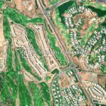 Vue satellite du secteur de la route de Tahannaout (RN7) au sud de Marrakech, où se situe le terrain de 6,5 ha à vendre