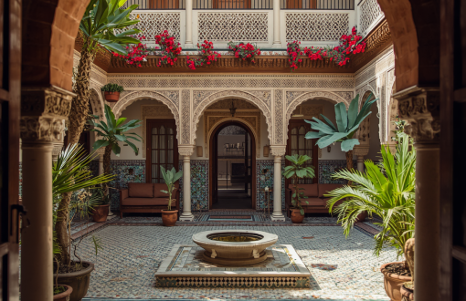 Photo d’un Riad avec un beau patio2